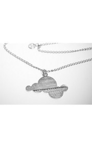 Jewellery: Sterling silver Huffer Cloud Pendant from Walker and Hall Jeweller - Walker & Hall