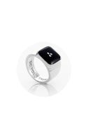 Sterling silver Huffer black do your thing' ring from Walker and Hall Jeweller - Walker & Hall