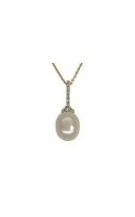 9ct yellow gold and freshwater pearl pendant from Walker and Hall Jeweller - Wal…