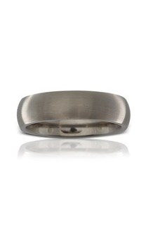Titanium curved men's band from Walker and Hall Jeweller - Walker & Hall