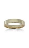 9ct yellow gold 4mm square profile wedding band from Walker and Hall Jeweller - Walker & Hall