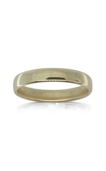 9ct yellow gold 4mm wedding band from Walker and Hall Jeweller - Walker & Hall