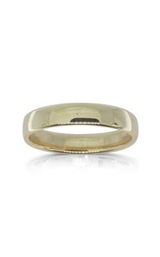 Jewellery: 9ct yellow gold 4.5mm wedding band from Walker and Hall Jeweller - Walker & Hall