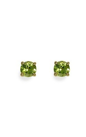 9k yellow gold peridot studs from Walker and Hall Jeweller - Walker & Hall