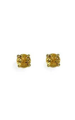 9ct yellow gold citrine studs from Walker and Hall Jeweller - Walker & Hall