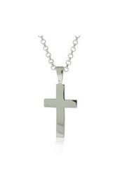 Sterling silver cross pendant from Walker and Hall Jeweller - Walker & Hall