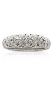 Jewellery: 18ct white gold .51ct diamond filigree ring from Walker and Hall Jeweller - Walker & Hall