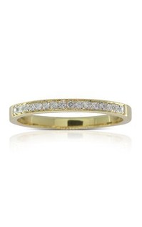 Jewellery: 18ct yellow gold .12ct diamond band from Walker and Hall Jeweller - Walker & Hall