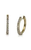18ct yellow gold .50ct diamond set hoop earrings from Walker and Hall Jeweller -…