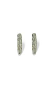 9k white gold pave diamond hoops from Walker and Hall Jeweller - Walker & Hall