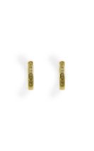 18k yellow gold channel set princess cut earrings from Walker and Hall Jeweller - Walker & Hall
