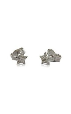 9ct white gold .12ct diamond star studs from Walker and Hall Jeweller - Walker & Hall