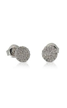 Jewellery: 9ct white gold .20ct diamond cluster studs from Walker and Hall Jeweller - Walker & Hall
