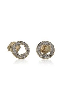 9ct yellow gold .10ct diamond studs from Walker and Hall Jeweller - Walker & Hall