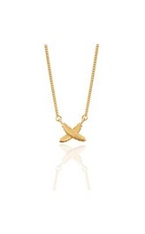 Jewellery: Boh Runga gold feather kisses pendant from Walker and Hall Jeweller - Walker & Hall