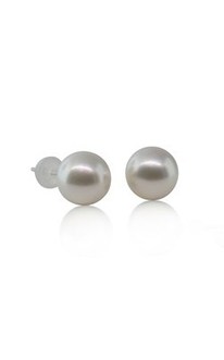 18ct white gold South Sea pearl earrings from Walker and Hall Jeweller - Walker & Hall