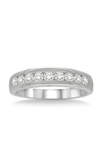 Platinum .50ct channel set diamond ring from Walker and Hall Jeweller - Walker & Hall
