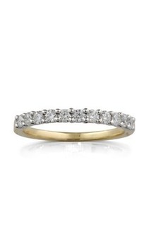 18ct yellow gold .52ct claw set diamond ring from Walker and Hall Jeweller - Wal…
