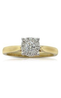 Jewellery: 18ct yellow gold .39ct diamond galaxy ring from Walker and Hall Jeweller - Walker & Hall