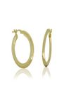 9ct yellow gold round hollow hoops from Walker and Hall Jeweller - Walker & Hall