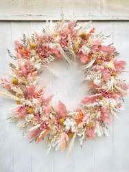 Dried flower: Blush Full Wreath
