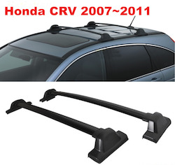 Fits 2007-2011 Honda CRV Roof Rack CR-V  Cross Bar Black 2Pc