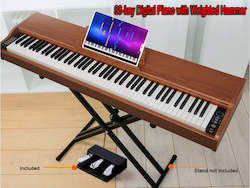 88 Key  Digital Piano with Weighted Hammer-Black color