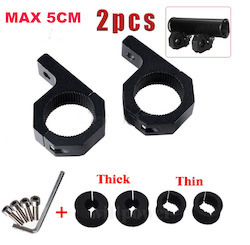 Top Deals In All: Car LED Light  Bar Mounting Bracket Kit Tube Clamp Roof Roll Cage Holder 5CM