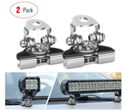 Top Deals In All: LED Light Bar Mounting Bracket  Adjustable Pillar Hood Led Work Light Bracket