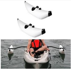 Kayak 2Pcs Inflatable Boat Outrigger Canoe Boat Standing Float Stabilizer Kit