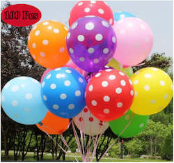 Party Supplies: 100Pcs 12 inch Round Wave Dot Balloon Birthday Barty Decoration Candy Balloon