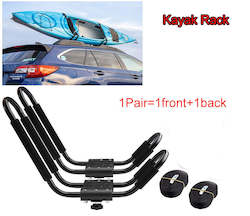 kayak rack Kayak Roof Rack Sets for Cars and SUVs - Two Sets with Straps  Universal 1 pair
