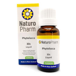 Homeopathy: NATURO PHARM PHYTOLACCA LIQUID 30C