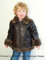 Wool textile: Possum fur kids B3 airforce jacket