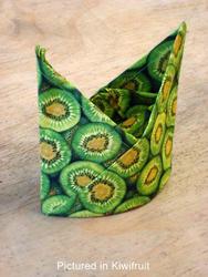 Wool textile: Kiwiana kiwifruit napkin set