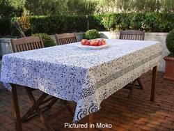 Wool textile: Te maori tablecloth