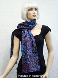 Wool textile: Kiwiana koru scarf