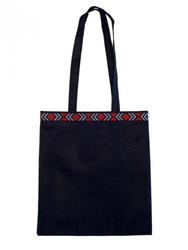 Wool textile: Maori braid bag