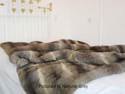 Wool textile: Possum fur full bed throw - single