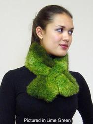 Wool textile: Possum fur scarf collar