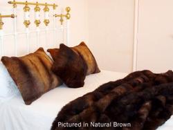 Wool textile: Possum fur sofa throw - medium