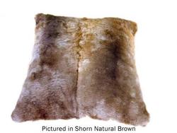 Shorn possum fur cushion cover