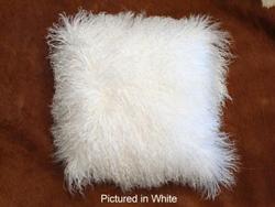 Wool textile: Mongolian lamb cushion cover