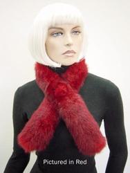 Wool textile: Possum fur roll collar with button