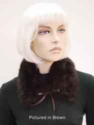 Wool textile: Possum fur audrey hepburn collar