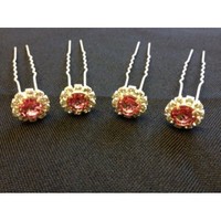Products: WEDDING HAIR PINS - LIGHT PINK - Pkt 4