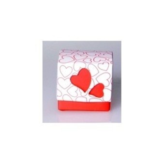 Heart Red/white Wedding Box