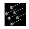 SILVER CLEAR BOBBY PIN - Pkt 6