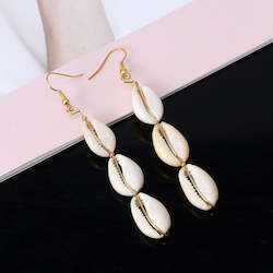 Event, recreational or promotional, management: Cowrie Shell Drop Earrings