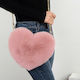 Plush Love Heart Side Bag